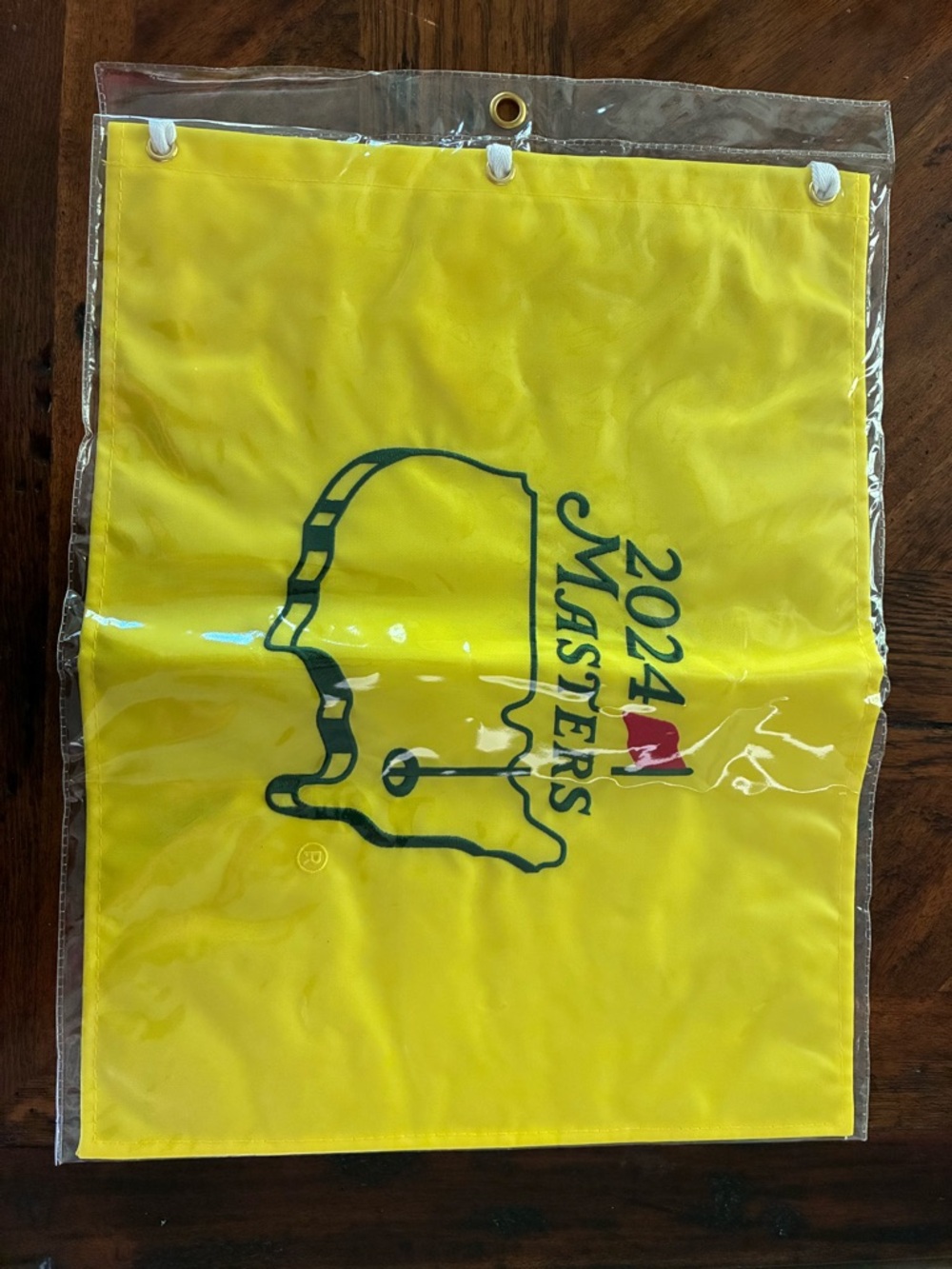 Masters Yellow Golf Pin Flag with White Tab